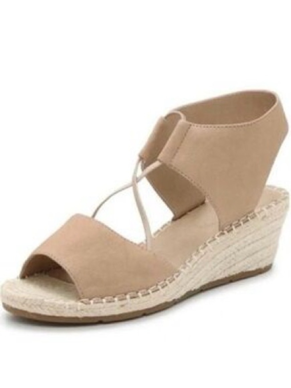 Eileen Fisher Tan Espadrille Wedge Sandals